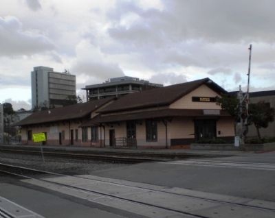 Southern Pacific R.R. Depot - View of North (track) and West Sides. Click for full size. Southern Pacific R.R. Depot - View of North (track) and West Sides image. Click for full size.