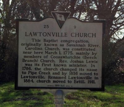 Lawtonville Church Marker image. Click for full size.