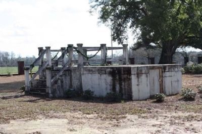 Lawtonville Baptist Church remains, from first move to Estill, SC image. Click for full size.