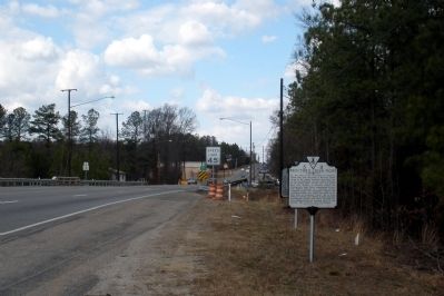 Proctor's Creek Fight Marker on Jeff Davis Highway facing north image. Click for full size.