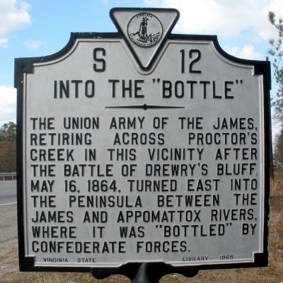 Into the "Bottle" Marker. Click for full size. Into the "Bottle" Marker image. Click for full size.