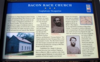 Bacon Race Church Marker image. Click for full size.