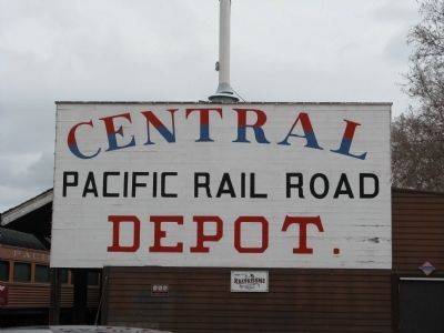 Central Pacific Railroad Freight Depot image. Click for full size.