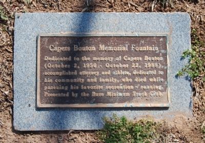Capers Bouton Memoral Fountain Marker. Click for full size. Capers Bouton Memoral Fountain Marker image. Click for full size.