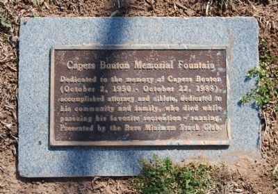 Capers Bouton Memoral Fountain Marker image. Click for full size.