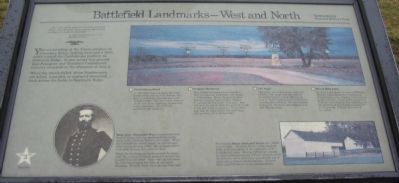 Battlefield Landmarks - West and North Marker image. Click for full size.