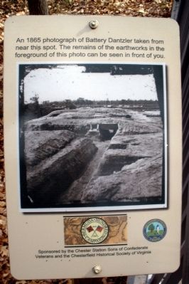 Remains of earthworks marker image. Click for full size.