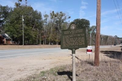 General James Screven Marker, looking north along US 17 (S. Coastal Hwy.) image. Click for full size.