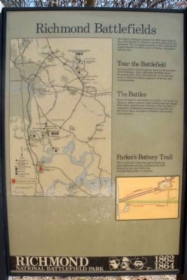 NPS Richmond Battlefields Marker image. Click for full size.