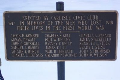 Carlisle First World War Memorial. Click for full size. Carlisle First World War Memorial image. Click for full size.