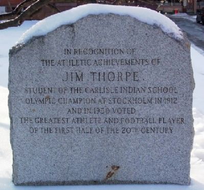 Jim Thorpe Marker. Click for full size. Jim Thorpe Marker image. Click for full size.