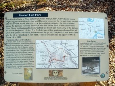 Howlett Line Park Marker image. Click for full size.