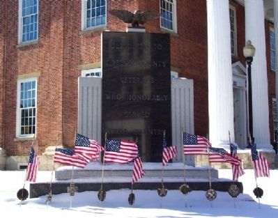 Greene County Veterans Memorial. Click for full size. Greene County Veterans Memorial image. Click for full size.