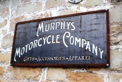 Valente Building - Murphys Motorcycle Company Sign image. Click for full size.