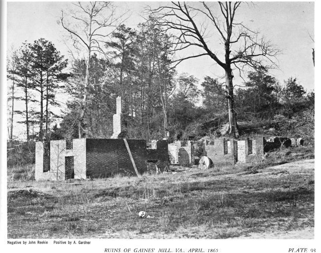 Ruins of Gaines' Mill, VA., April, 1865 (Plate 93) image. Click for full size.