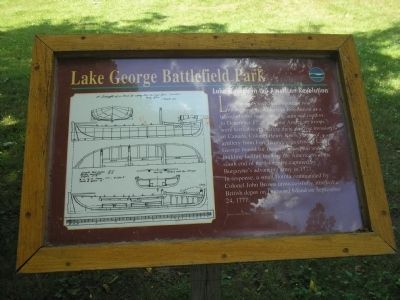 Lake George in the American Revolution Marker image. Click for full size.