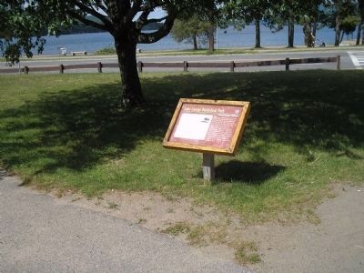 Marker in Lake George Battlefield Park image. Click for full size.