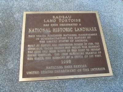 Radeau Land Tortoise Marker. Click for full size. Radeau Land Tortoise Marker image. Click for full size.