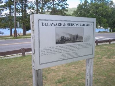 Delaware & Hudson Railroad Marker image. Click for full size.