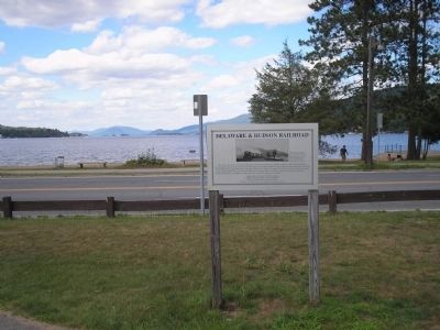 Marker at Lake George image. Click for full size.