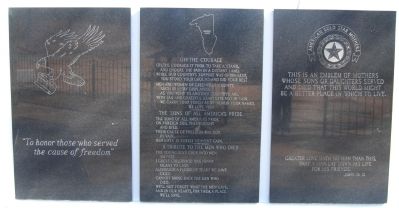Greenville County Vietnam Veterans Memorial -<br>Southwest Wall image. Click for full size.