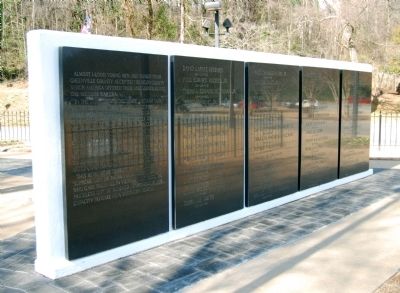 Greenville County Vietnam Veterans Memorial - <br>West Wall image. Click for full size.