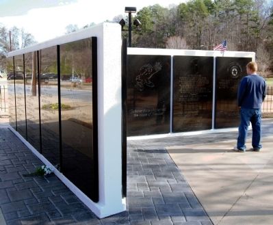 Greenville County Vietnam Veterans Memorial - <br>East Wall image. Click for full size.