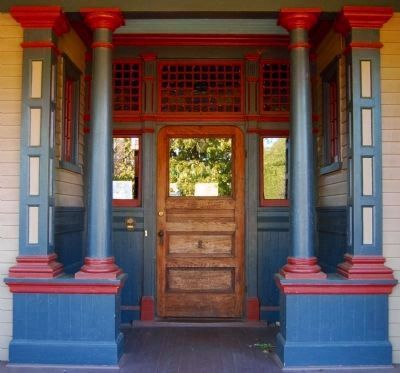 The Bundy-Barksdale-McGowan House -<br>Front Entrance Detail image. Click for full size.