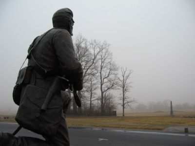 Trooper Looking Beyond the Copse of Trees image. Click for full size.