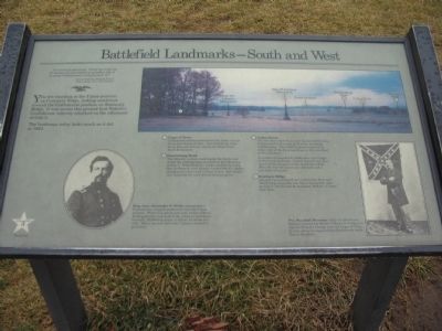 Battlefield Landmarks - South and West Marker image. Click for full size.