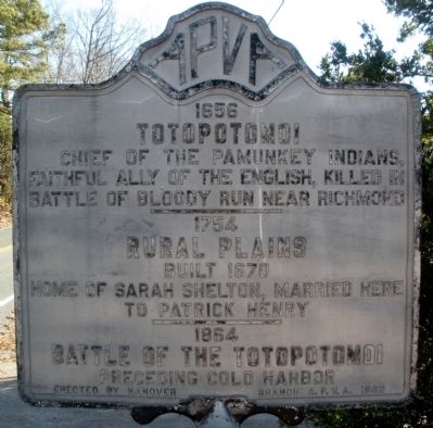 Totopotomoi Marker. Click for full size. Totopotomoi Marker image. Click for full size.