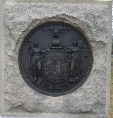 State Seal on Side of Monument image. Click for full size.