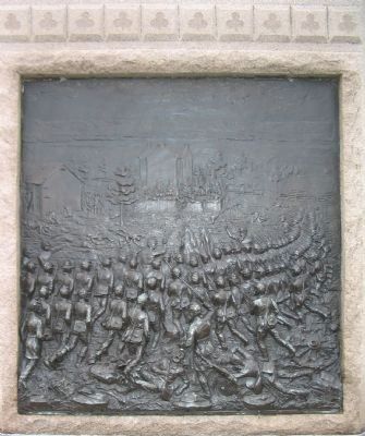 Relief on Back of Monument image. Click for full size.