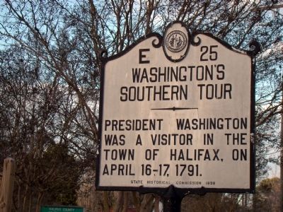 Washingtons Southern Tour Marker image. Click for full size.