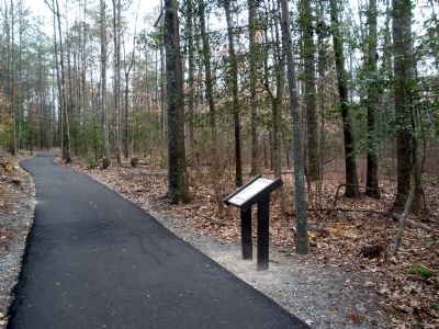 From Farmland to Forest Marker on the trail.. Click for full size. From Farmland to Forest Marker on the trail. image. Click for full size.