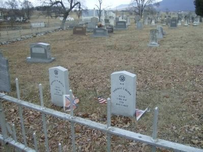 Graves of Marylanders killed in the Battle of Harrisonburg image. Click for full size.