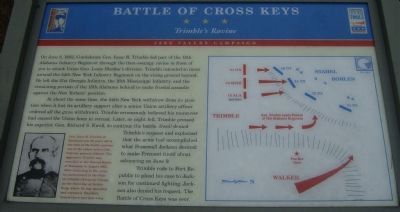 Battle of Cross Keys Marker image. Click for full size.