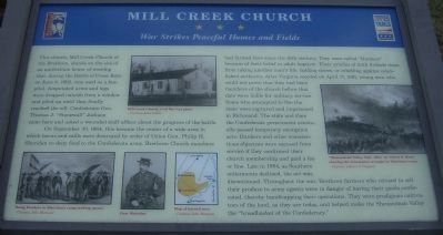 Mill Creek Church Marker image. Click for full size.