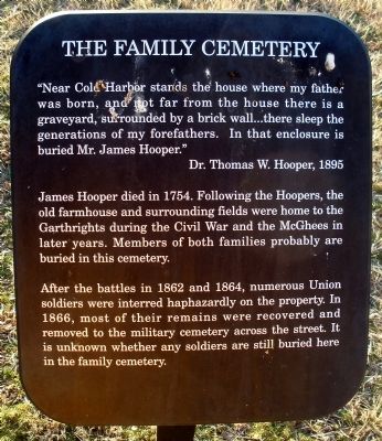 The Family Cemetery Marker image. Click for full size.