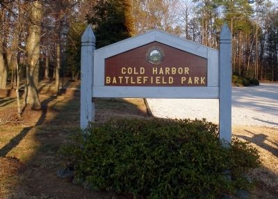 Cold Harbor Battlefield Park Entrance image. Click for full size.