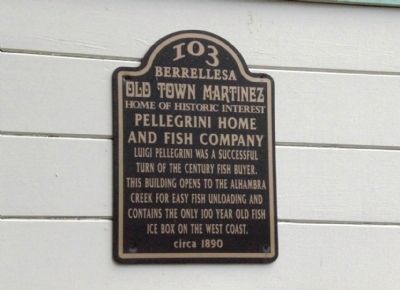 Pellegrini Home and Fish Company Marker image. Click for full size.