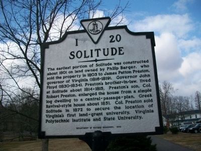 Solitude Marker. Click for full size. Solitude Marker image. Click for full size.