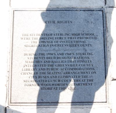 Sterling High School Memorial Marker -<br>Civil Rights image. Click for full size.