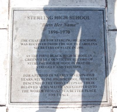 Sterling High School Memorial Marker -<br>Sterling High image. Click for full size.