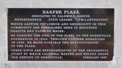 Harper Plaza Marker. Click for full size. Harper Plaza Marker image. Click for full size.