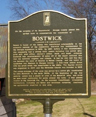 Bostwick Marker image. Click for full size.