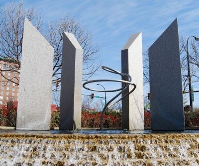 Harper Plaza Fountain image. Click for full size.