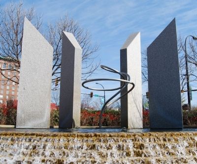 Harper Plaza Fountain. Click for full size. Harper Plaza Fountain image. Click for full size.
