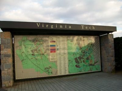 Virginia Tech Campus Map image. Click for full size.