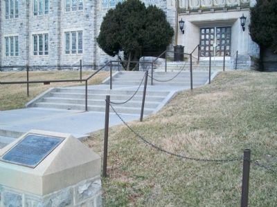 John Edward Williams Marker and entrance to Williams Hall image. Click for full size.